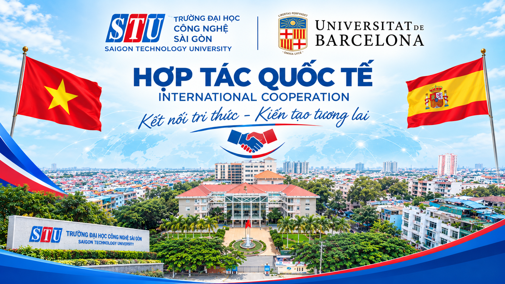 Đại học Công nghệ Sài Gòn (STU) gặp gỡ Đại học Barcelona (UB) thúc đẩy hợp tác giáo dục quốc tế Việt Nam – Tây Ban Nha
